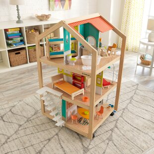 Wooden dolls house to deals fit barbie